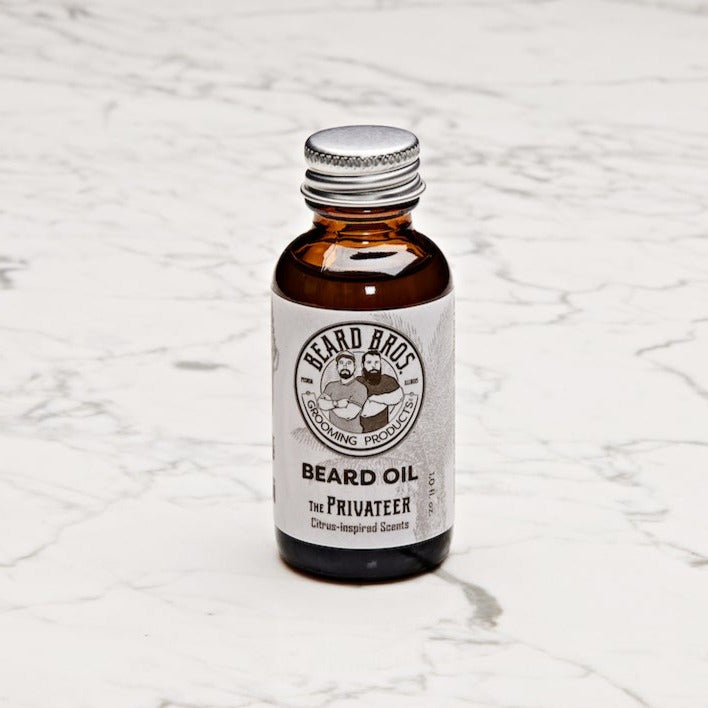 Beard brothers beard oil, beard brothers grooming products, the Privateer scent