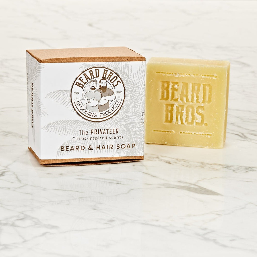 beard bros beard and hair soap the privateer scent