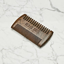Load image into Gallery viewer, wooden beard comb for men, sandlewood beard comb, beard brothers beard comb
